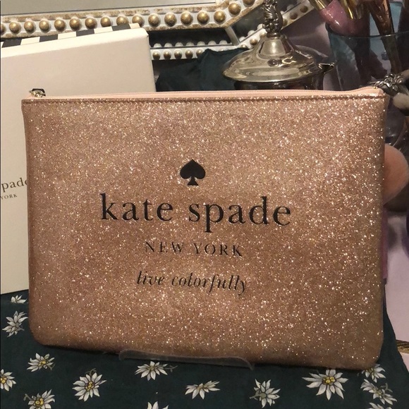 Kate spade glitter clutch - Picture 1 of 3